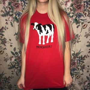 vintage graphic cow tee !